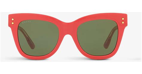 gucci cat eye sunglasses pink